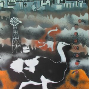 Ostrich-and-Oil-Refinery